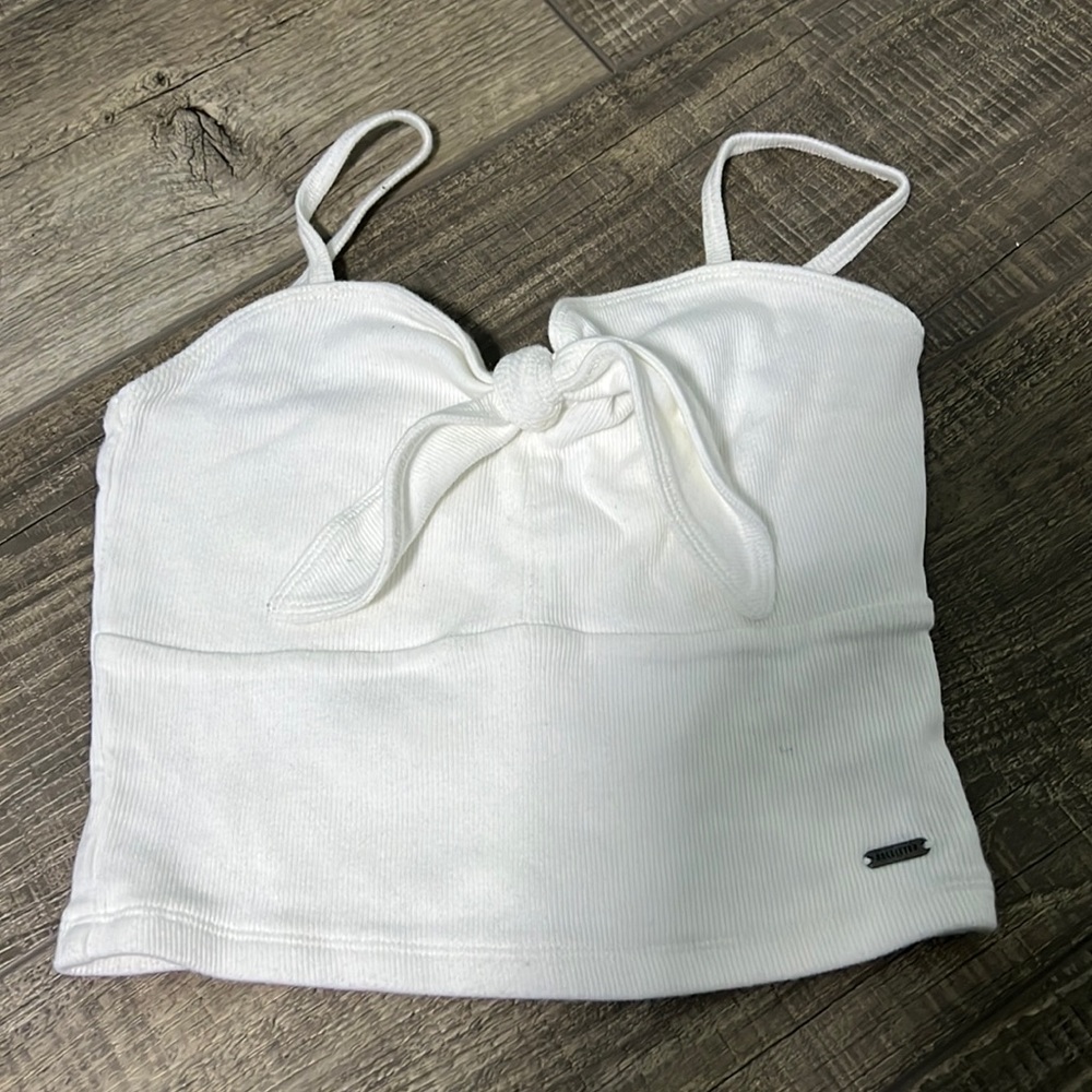 White Hollister tank top Size M